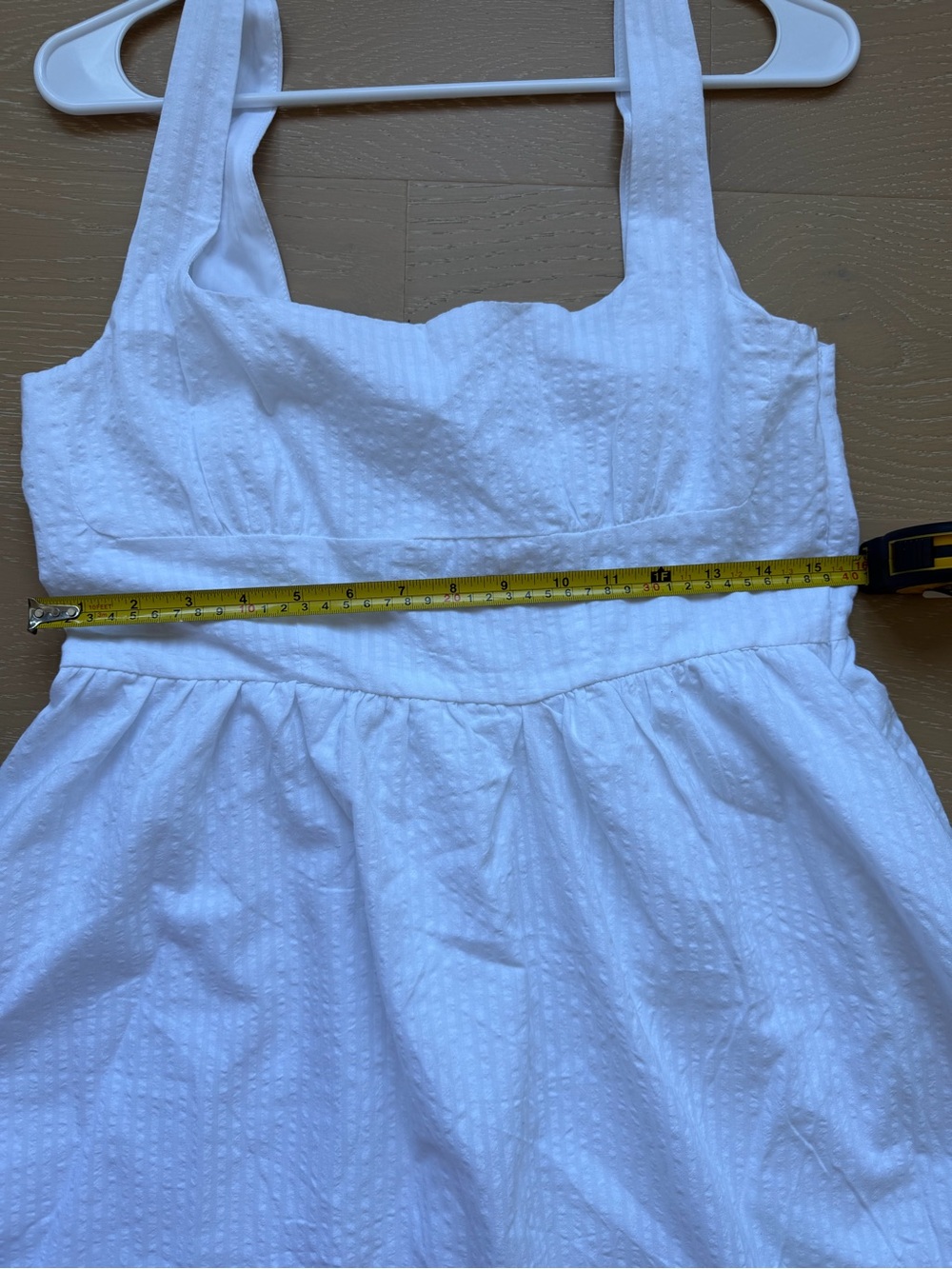 Ardene White Square-Neck Midi A-Line Dress - Picture 10 of 11